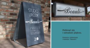 potykacz reklamowy beaute 02.